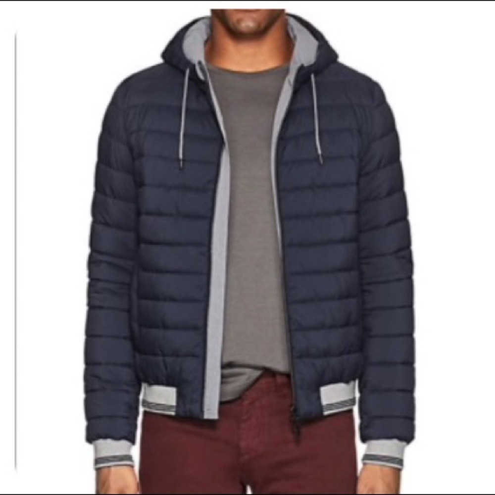 Herno Padded Down Hooded Bomber Jacket Size 52